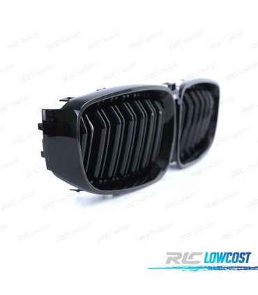 GRIGLIA DOPPIA BMW SERIE 3 GT F34 13-18 LOOK M4 NERO LUCIDO