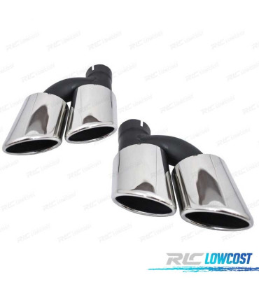 DIFFUSORE AUDI A6 4G 10- LOOK S6 + TERMINALI DI SCARICO
