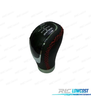 MANOPOLE CAMBIO TIPO PER AUDI CON CUCITURE ROSSE