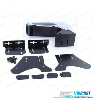 BRACIOLO UNIVERSALE NERO E GRIGIO CROMATO