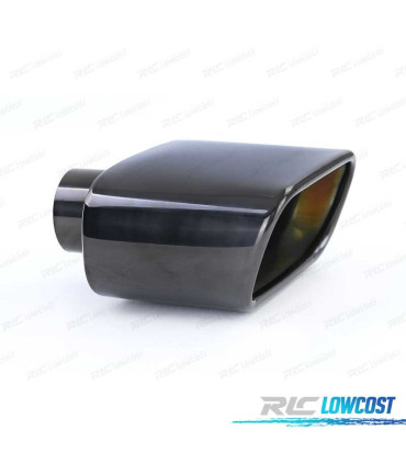 TERMINALE SCARICO UNIVERSALE IN ACCIAIO INOX NERO