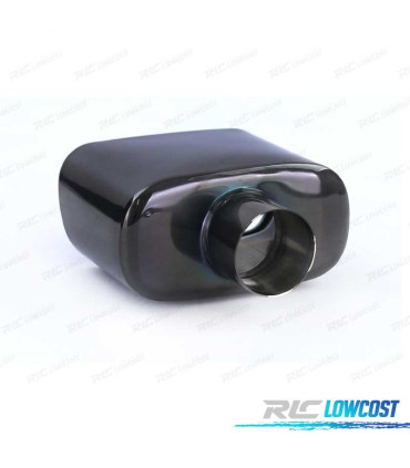 TERMINALE SCARICO UNIVERSALE IN ACCIAIO INOX NERO