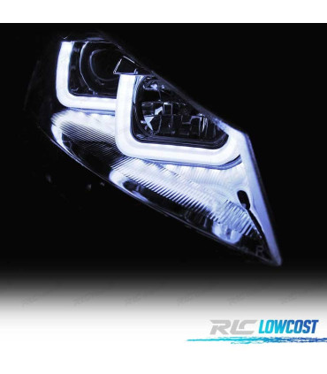 FARI PER VOLKSWAGEN VW GOLF 7 12-17 LUCE DIURNA FONDO CROMATO