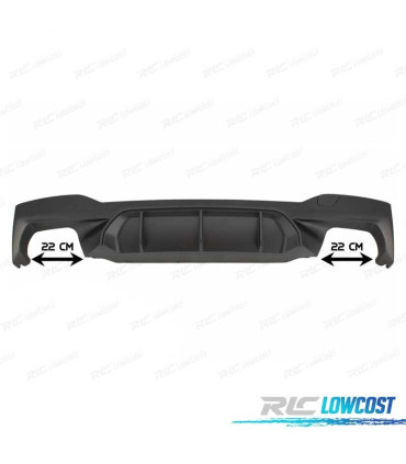 DIFFUSORE BMW G30 G31 17- LOOK M5 NERO OPACO
