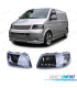 FARI VOLKSWAGEN VW T5 03-09 LUCE LED DIURNA SFONDO NERO