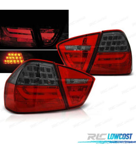 FANALI BMW E90 05-08 LED ROSSO FUMÈ SCURO