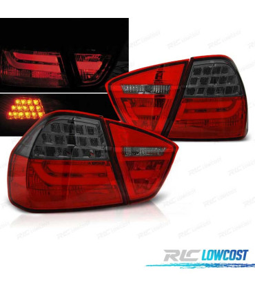 FANALI BMW E90 05-08 LED ROSSO FUMÈ SCURO