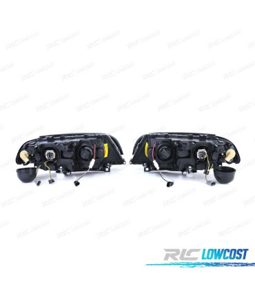 FARI BMW E46 2 PORTE 99-03 ANGEL EYES FONDO NERO