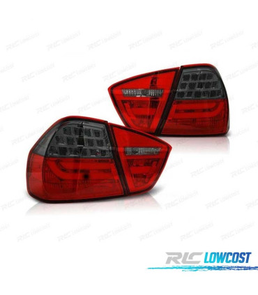 FANALI BMW E90 05-08 LED ROSSO FUMÈ SCURO