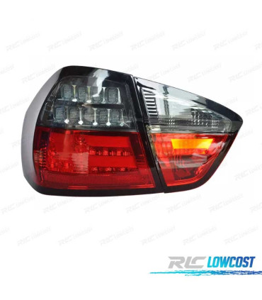 FANALI BMW E90 05-08 LED ROSSO FUMÈ SCURO