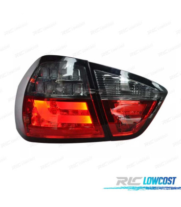 FANALI BMW E90 05-08 LED ROSSO FUMÈ SCURO