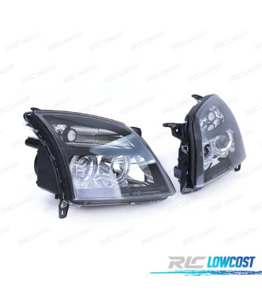 FARI OPEL VECTRA C 02-05 SIGNUM 03-05 OCCHI ANGEL FONDO NERO