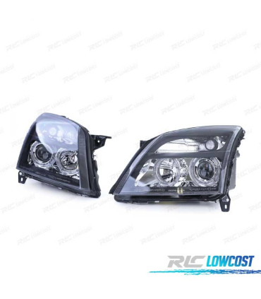 FARI OPEL VECTRA C 02-05 SIGNUM 03-05 OCCHI ANGEL FONDO NERO