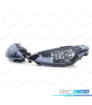 FARI PEUGEOT 206 98-06 NERO H4 OEM