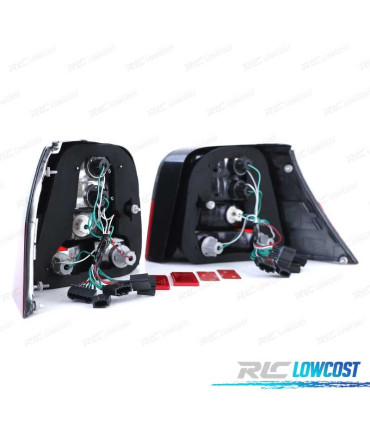 FANALI VOLKSWAGEN VW GOLF 4 ROSSO AFFUMICATO