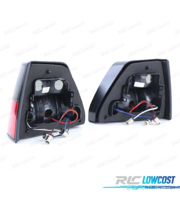 FANALI VOLKSWAGEN VW GOLF 2 NERO CROMATO
