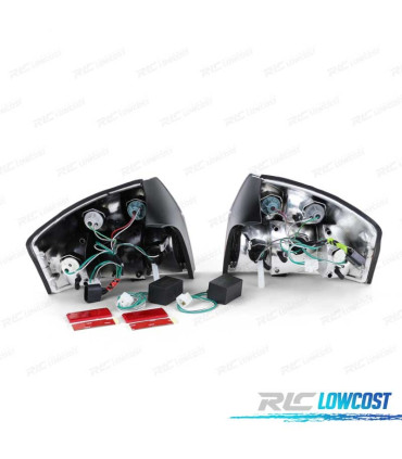 FANALI A LED AUDI A4 B6 00-04 ROSSO CROMATO