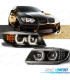 FARI BMW E90 E91 ANGEL EYES LED 3D SFONDO NERO SERIE 3 05-08