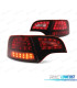 FANALI FULL LED AUDI A4 B7 04-08 AVANT ROSSO AFFUMICATO