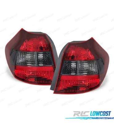 FANALI BMW E81 E87 04-07 ROSSO AFFUMICATO