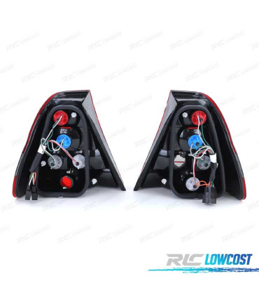 FANALI BMW E46 COMPACT 98-05 ROSSO AFFUMICATO