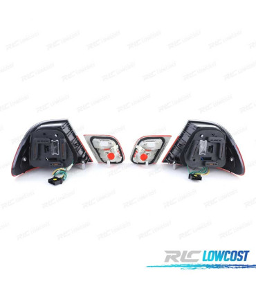FANALI BMW E46 COUPE 99-03 LED ROSSO AFFUMICATO LOOK M3