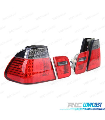 FANALI A LED BMW E46 98-01 ROSSO SCURO LOOK M3