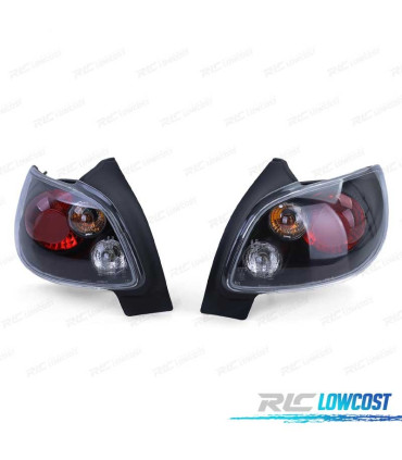 FANALI PEUGEOT 206 98-09 FONDO NERO