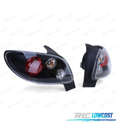 FANALI PEUGEOT 206 98-09 FONDO NERO