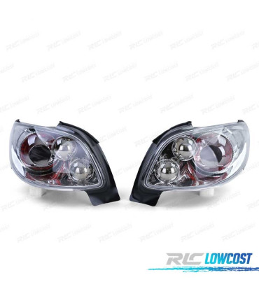 FANALI PER PEUGEOT 206 CC 98-09 FONDO CROMATO