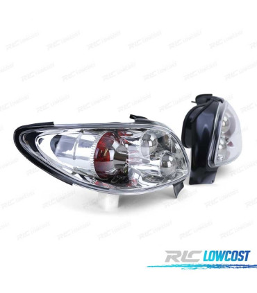 FANALI PER PEUGEOT 206 CC 98-09 FONDO CROMATO