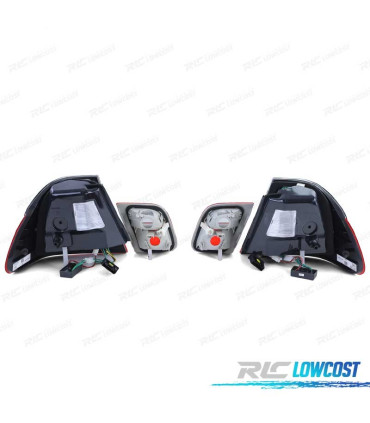 FANALI A LED BMW E46 BERLINA 98-01 ROSSO CROMATO LOOK M3