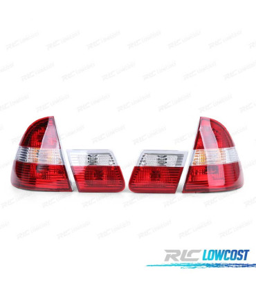 FANALI BMW SERIE 3 E46 98-05 ROSSO BIANCO
