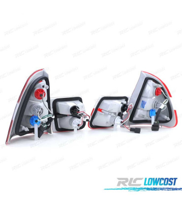 FANALI BMW SERIE 3 E46 98-05 ROSSO BIANCO