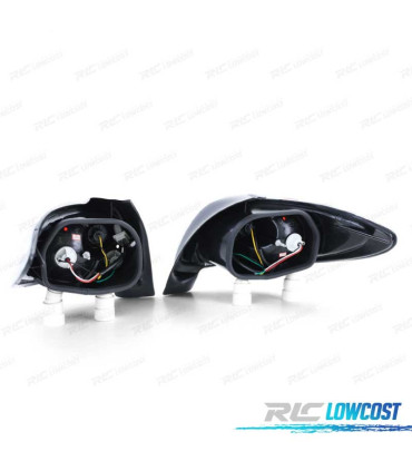 FANALI PER PEUGEOT 206 98-09 FONDO CROMATO ROSSO