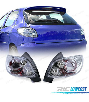 FANALI PEUGEOT 206 98-09 FONDO CROMATO
