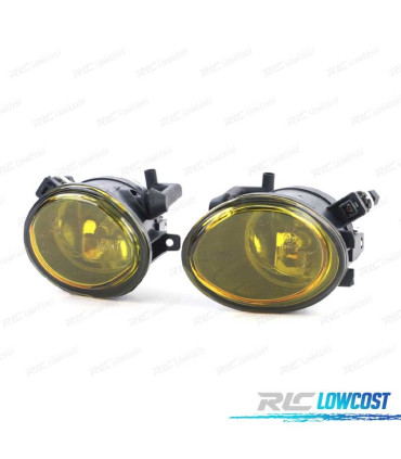 FARI ANABBAGLIANTI PARAURTI M BMW E46 98-06, E39 95-03 VETRO GIALLO