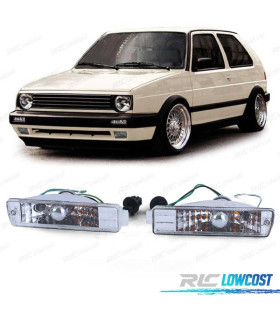 INDICATORE DI DIREZIONE ANTERIORE VOLKSWAGEN VW GOLF 2 84-91. VETRO CHIARO CROMATO