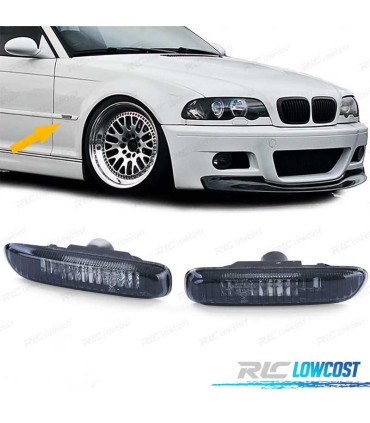 FRECCIE LATERALI BMW E46 98-05 VETRO CHIARO NERO