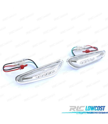 FRECCIE LATERALI A LED CROMATE PER BMW E46 01-05