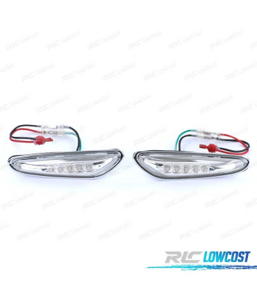 FRECCIE LATERALI A LED CROMATE PER BMW E46 01-05