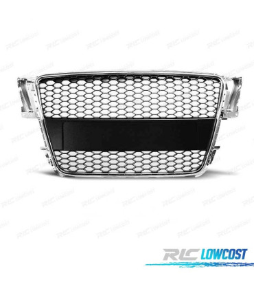 GRIGLIA PER AUDI A5 07-11 EFFETTO RS COLORE ARGENTO