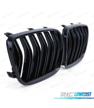 DOPPIE GRIGLIE PER BMW X3 E83 06-11 NERO LUCIDO