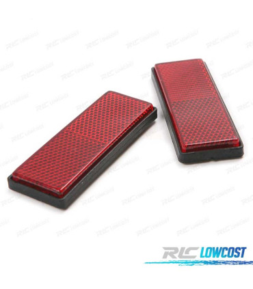 SET DI 2 CATADIOTTRI DI COLORE ROSSO