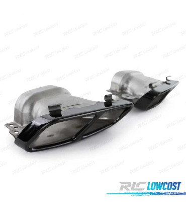 TERMINALI SCARICO MERCEDES AMG W176 13-18 CLA W117 20-18 GLA X156 14-19 A45 AMG NERI