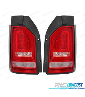 FANALI VOLKSWAGEN VW T6 MULTIVAN CARAVELLE 15-19 LED 2 PORTE ROSSO