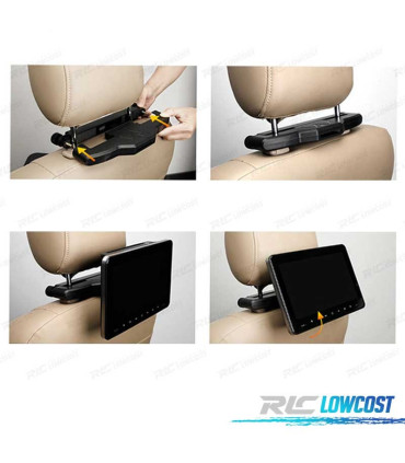 SCHERMO POGGIATESTA DA 9" POLLICI DVD SD USB HDMI AV IN OUT GIOCHI 32 BIT