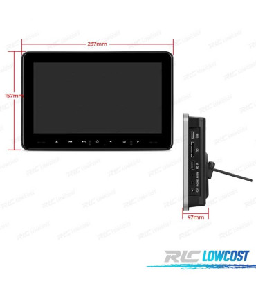 SCHERMO POGGIATESTA DA 9" POLLICI DVD SD USB HDMI AV IN OUT GIOCHI 32 BIT