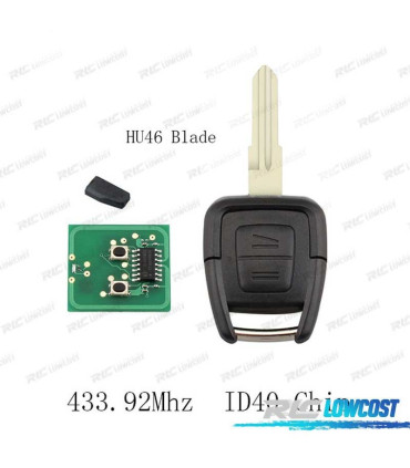 CHIAVE COMPLETA HU46 PER OPEL ASTRA VECTRA ZAFIRA