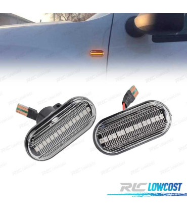 FRECCIE LATERALI NISSAN OPEL MOVANO VIVARO RENAULT CLIO MEGANE TWINGO SCENIC A LED DINAMICI SFONDO NERO
